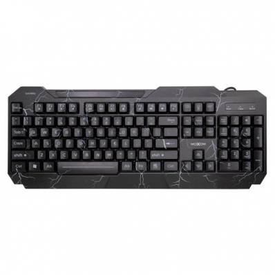 Teclado Gamer Mecanico Moxom MX-KB08 - com Fio - Ingles - RGB - Preto