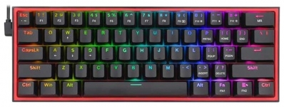 Teclado Gamer Redragon K616-RGB Fizz Pro Preto (Ingles - 3 Modos)
