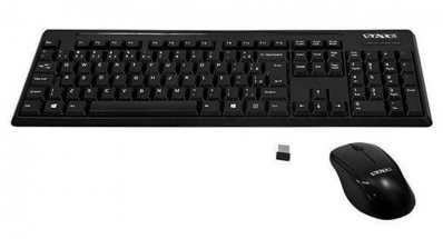 Teclado e Mouse Sem Fio Satellite AK-718G 2.4GHZ - Preto (Portugues)