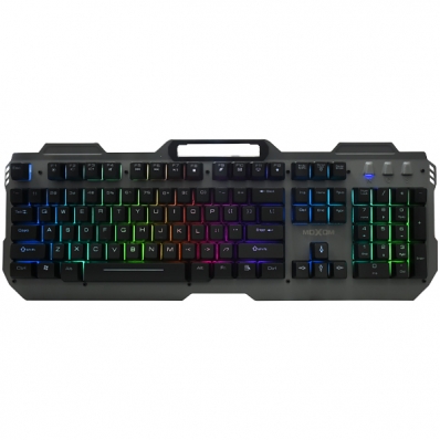 Teclado Gamer Moxom MX-KB10 Ingles USB com Backlight RGB - Preto