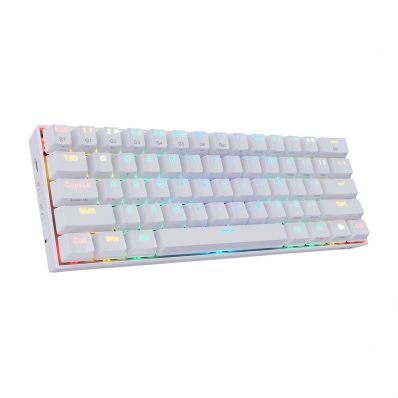 Teclado Mecanico Redragon Draconic K530 RGB Ingles Branco - K530W-RGB