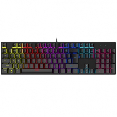 Teclado Gamer Mecanico Satellite GK-31 - com Fio - Ingles - RGB - Preto
