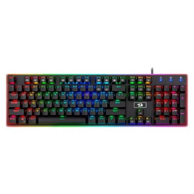 Teclado Mecanico Gamer Redragon K595RGB Ratri / RGB / Black Switch / Usa - Preto