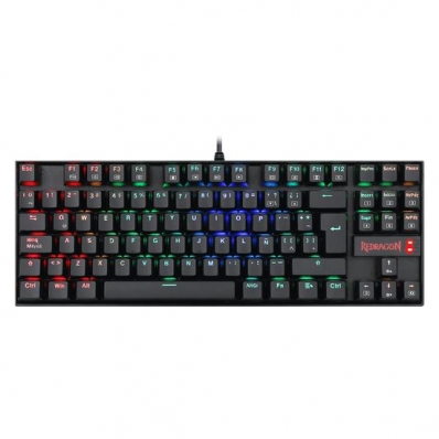 Teclado Gamer Mecanico Redragon Kumara K552RGB-1-SP / RGB / Switch Blue - Preto