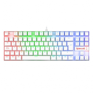 Teclado Gamer Redragon Kumara K552W RGB - Branco (Ingles)