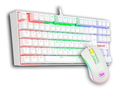 Teclado e Mouse Redragon K552RGB-Ba-W Essentials RGB SP