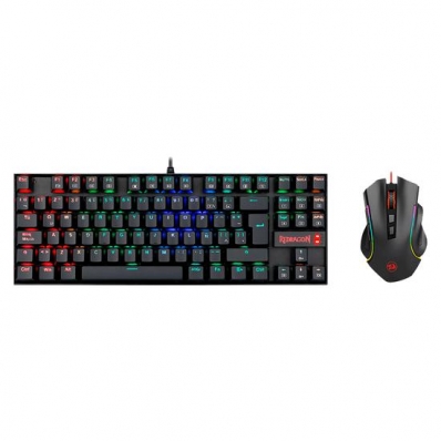 Teclado Kit Gamer Redragon K552RGB e Mouse M607 - Preto (K552RGB-Ba-SP)