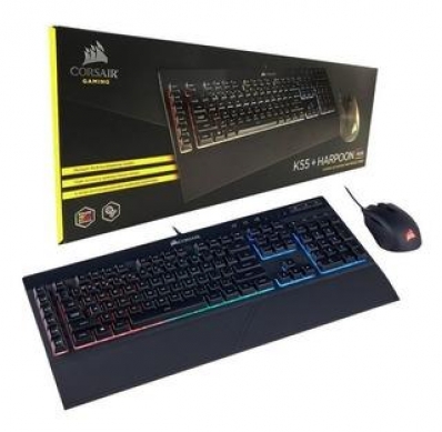 Teclado e Mouse Corsair K55+ Harpoon RGB Esp CH-9206115