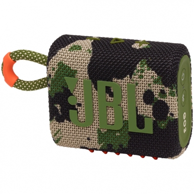 Caixa de som Speaker JBL Go 3 4.2 Watts RMS com Bluetooth - Camuflagem Militar