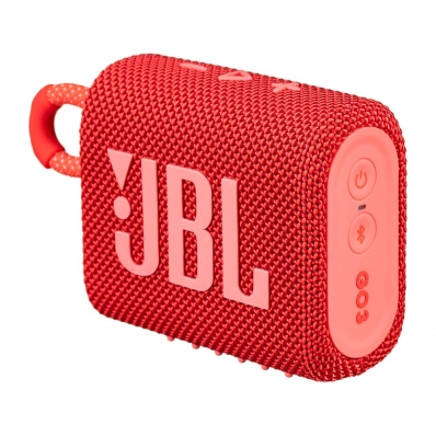 Caixa de som Speaker JBL Go 3 Bluetooth 4.2W Vermelho IP67 - JBLGO3REDAM