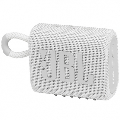 Caixa de som Speaker JBL Go 3 Eco 4.2 Watts RMS com Bluetooth - Branco