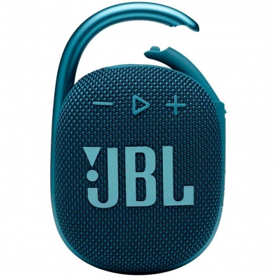 Caixa de som Speaker JBL Clip 4 Bluetooth 5W Azul IP67 - JBLCLIP4BLUAM