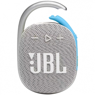 Caixa de som Speaker JBL Clip 4 Eco 5 Watts RMS com Bluetooth - Branco