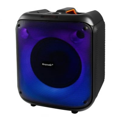 Caixa de Som Ecopower EP-1908 - USB/SD - - 30W - com Microfone - 8" - Preto