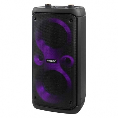 Caixa de Som Ecopower EP-2223 - USB/SD/Aux - - 20W - 2X4" - Preto