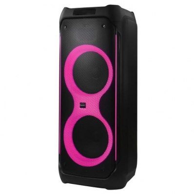 Caixa de Som Ecopower EP-S604 - USB/SD - - 100W - com Microfone - 2X 10" - Preto
