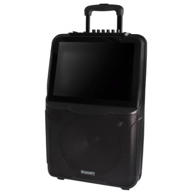 Caixa de Som Ecopower EP-S722 - USB/SD/Aux - - 135W RMS - com Microfone - Tela de 15" - Preto
