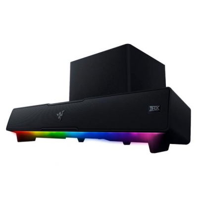 Caixa de Som Razer Music Sound Bar Leviathan V2 Gaming - Preto