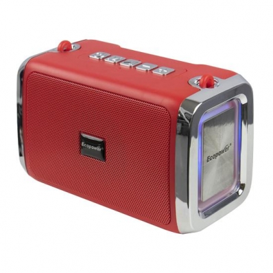Caixa de som Speaker Ecopower EP-2521 - USB/Aux/SD - - 5W - Vermelho