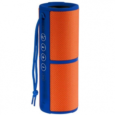 Caixa de Som Pulse SP246 15 Watts RMS /Auxiliar/Slot para Micro SD - Laranja/Azul