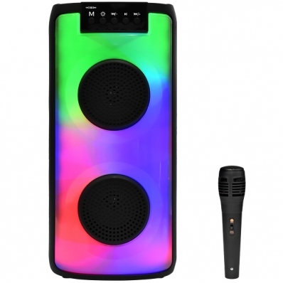 Caixa de Som Moxom MX-SK44 2 de 4" 10 Watts e USB - Preta