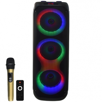 Caixa de Som Prosper P-8301 3 de 8" 60 Watts RMS e USB Bivolt - Preta