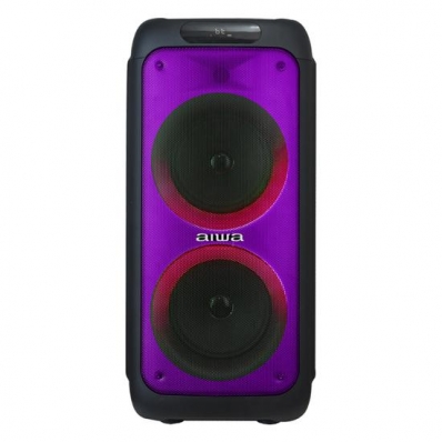 Caixa de Som Karaoke Aiwa AW-POH1D / USB / Auxiliar - Preto