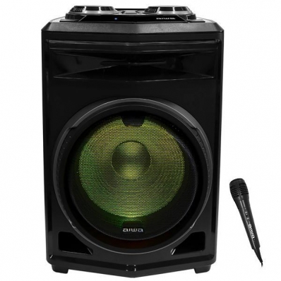 Caixa Karaoke Aiwa AWPOK8T 500 Watts/USB/Bivolt - Preto
