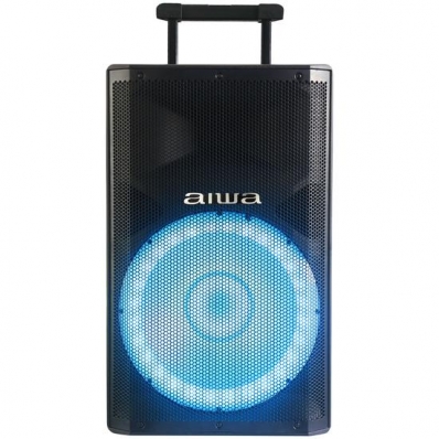 Caixa de Som Aiwa AW-TSP12K - USB/SD/Aux - - 800W - com Tripe e Microfone - 12" - Preto