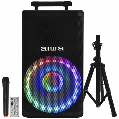 Caixa de Som Aiwa AWTSP15K 15" 1.000 Watts P.M.P.O USB Bivolt - Preto