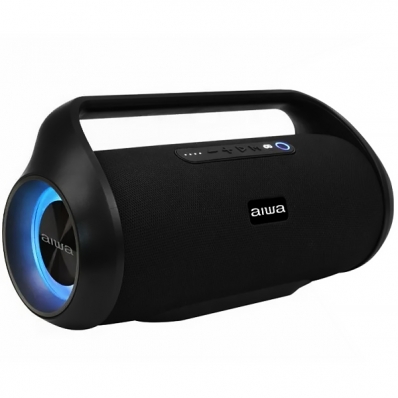 Caixa de som Speaker Aiwa AWS800BT 70 Watts /Radio FM/Auxiliar - Preto