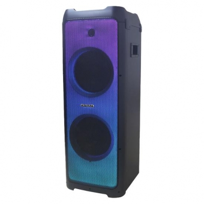 Caixa Karaoke Aiwa Flame Line AW-POK300D 10" 3.000 Watts / / USB / Radio FM - Preto