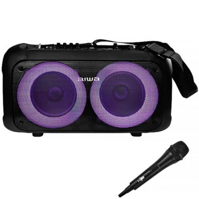 Caixa Karaoke Aiwa AW-POH35 / USB / Aux - Preto