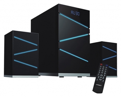 Caixa de Som de Som Satellite AS-637BL USB 2.1 com Controle Bivolt - Preto