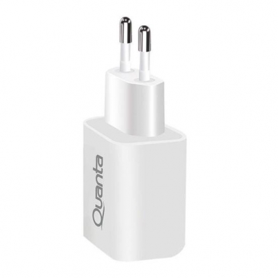 Carregador Quanta QTCACR2 - 20W - USB/Tipo C - Branco