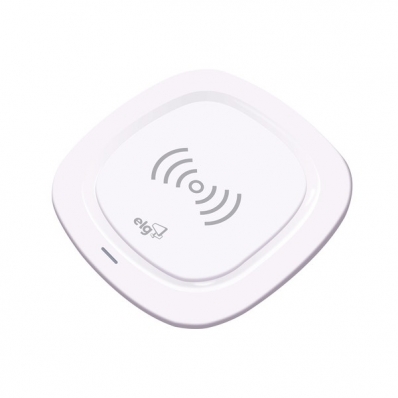 Carregador Wireless Elg WQ1WH Qi Policarbonato 5W - Branco