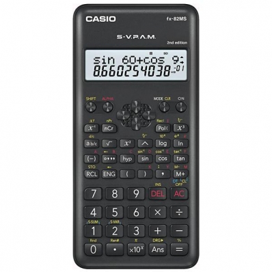 Calculadora Cientifica Casio FX-82MS 2ND Edition Espanhol com 240 Funcoes - Preta