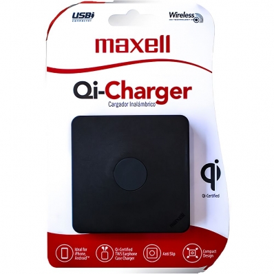 Carregador Sem Fio Maxell Qi-Charger 5 W - Preto