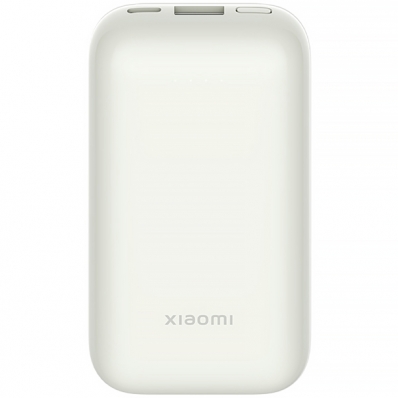 Carregador Portatil Xiaomi 33W Power Bank Pocket Edition Pro PB1030ZM 10.000 Mah Saidas USB e USB-C - Ivory