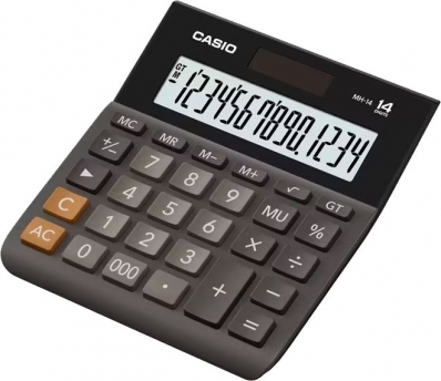 Calculadora Casio MH-14-BK (14 Digitos) - Preto