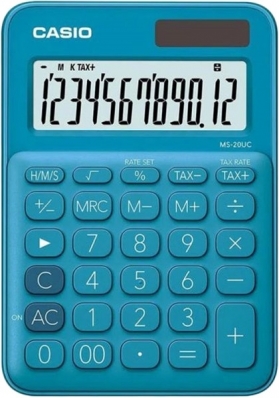 Calculadora Casio MS-20UC-RD (12 Digitos) - Azul