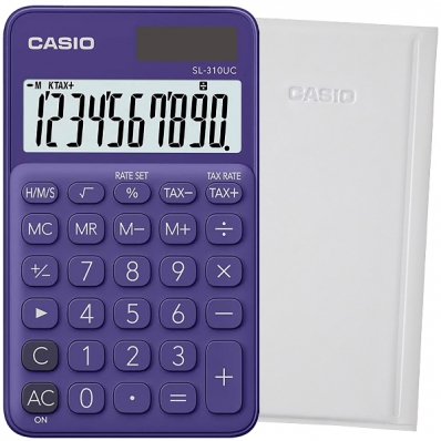 Calculadora Casio SL-310UC-PL de 10 Digitos - Roxo