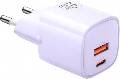 Carregador de Parede Mcdodo Gan PD 33W USB-A + USB-C Bivolt 50-60HZ - Purple