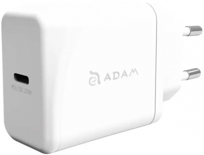 Carregador de Parede PD 20W Adam Omnia F1 USB-C Bivolt 50-60HZ