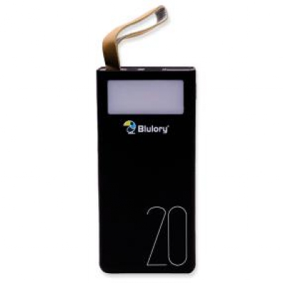 Carregador Portátil Blulory P30 20000MAH Black 22.5W