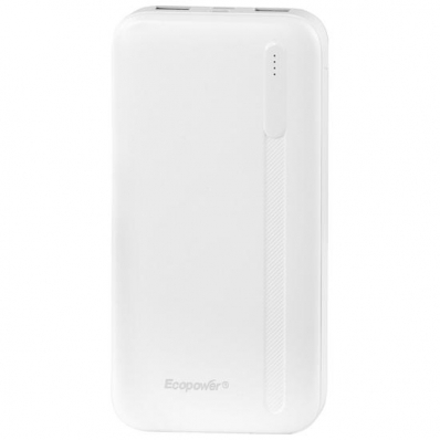 Carregador Portatil Ecopower EP-C830 - 10000MAH - 2XUSB/Tipo c/Microusb - Branco