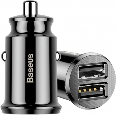 Carregador Veicular Baseus CCALL-ML01 Dual USB 3.1A Preto