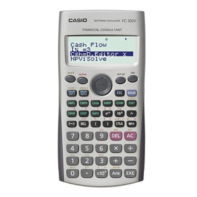 Calculadora Casio FC-100V-W-DH - 12 Digitos - Prata