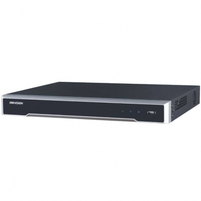 Camera CCTV de Vigilancia Hikvision NVR DS-7616NI-Q2/16P 16 Canais Poe 4K - Preto/Prata