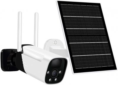 Camera IP Recarregavel com Painel Solar ES-30-4E Wifi - Branco